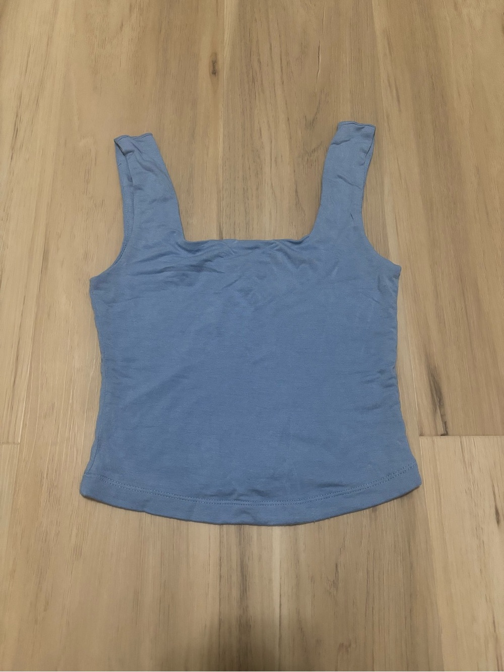 Dry Goods Light Blue Square Neck Tank